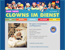 Tablet Screenshot of clowns-im-dienst.de